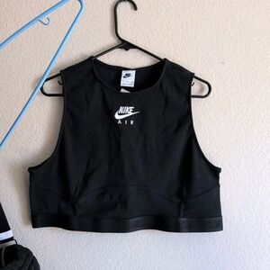 Nike Air Black Sleeveless Crop Top
